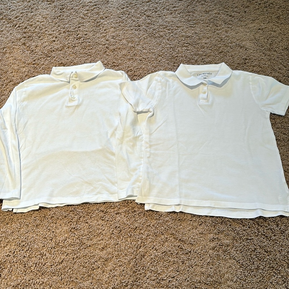 Crewcuts Set of 2 Uniform Polo Dress Shirts